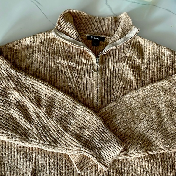 ASOS M Lounge Oversized High Neck Half Zip Sweater - Picture 2 of 6